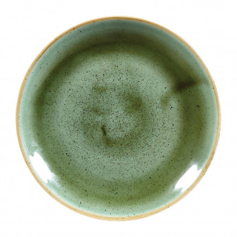 Churchill Stonecast Round Coupe Plates Samphire Green 165mm (Pack of 12) - Click to Enlarge