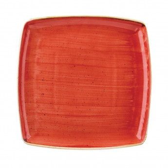 Churchill Stonecast Square Plate Berry Red 268 x 268mm (Pack of 6) - Click to Enlarge