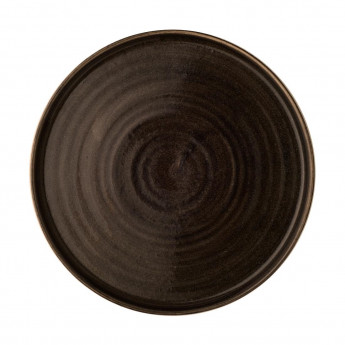 Churchill Stonecast Patina Walled Plates Iron Black 260mm (Pack of 6) - Click to Enlarge