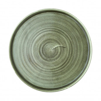 Churchill Stonecast Patina Walled Plates Green 260mm (Pack of 6) - Click to Enlarge