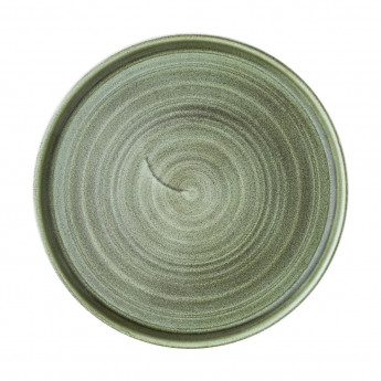 Churchill Stonecast Patina Walled Plates Green 220mm (Pack of 6) - Click to Enlarge