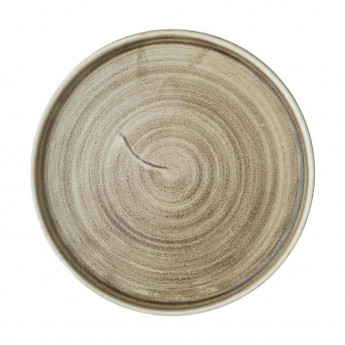 Churchill Stonecast Patina Antique Taupe Walled Plates 220mm (Pack of 6) - Click to Enlarge
