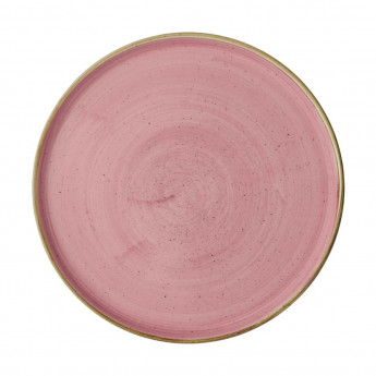 Churchill Stonecast Walled Plates Pink 260mm (Pack of 6) - Click to Enlarge