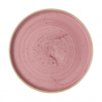 Churchill Stonecast Walled Plates Pink 220mm (Pack of 6) - Click to Enlarge