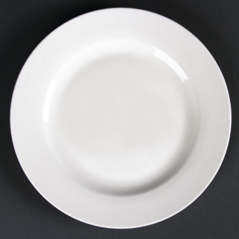 Olympia Lumina Wide Rim Round Plates 200mm (Pack of 6) - Click to Enlarge