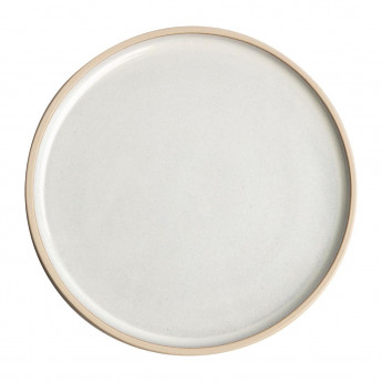 Olympia Canvas Flat Round Plate Murano White 180mm (Pack of 6) - Click to Enlarge
