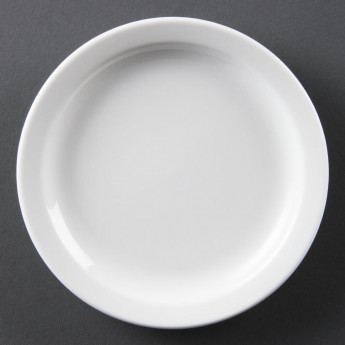 Olympia Whiteware Narrow Rimmed Plates 150mm (Pack of 12) - Click to Enlarge