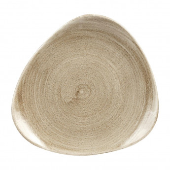 Churchill Stonecast Patina Antique Triangle Plates Taupe 190mm (Pack of 12) - Click to Enlarge