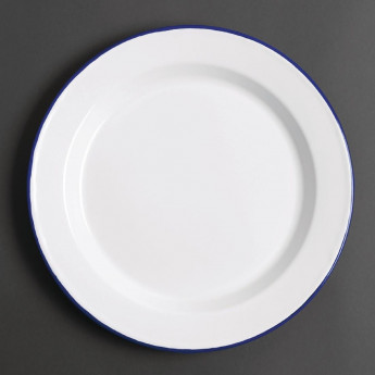 Olympia Enamel Dinner Plates 245mm (Pack of 6) - Click to Enlarge