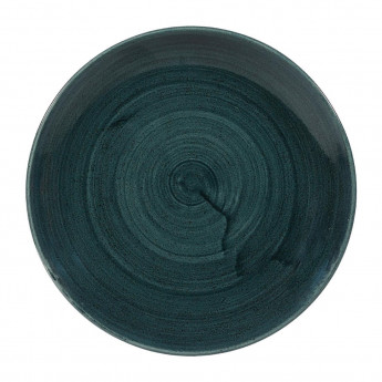 Churchill Stonecast Patina Coupe Plates Rustic Teal 217mm (Pack of 12) - Click to Enlarge