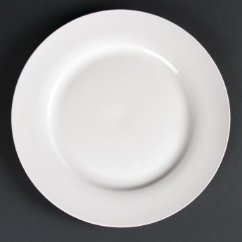 Olympia Lumina Wide Rim Round Plates 270mm (Pack of 4) - Click to Enlarge
