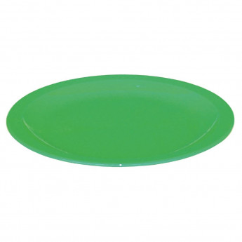 Olympia Kristallon Polycarbonate Plates Green 230mm (Pack of 12) - Click to Enlarge