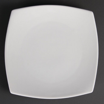 Olympia Whiteware Rounded Square Plates 240mm (Pack of 12) - Click to Enlarge