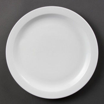 Olympia Whiteware Narrow Rimmed Plates 280mm (Pack of 6) - Click to Enlarge