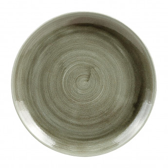 Churchill Stonecast Patina Antique Round Coupe Plates Green 260mm (Pack of 12) - Click to Enlarge