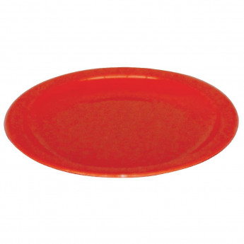 Olympia Kristallon Polycarbonate Plates Red 230mm (Pack of 12) - Click to Enlarge