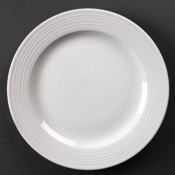 Olympia Linear Wide Rimmed Plates 310mm (Pack of 6) - Click to Enlarge