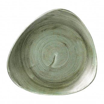 Churchill Stonecast Patina Lotus Plates Burnished Green 254mm (Pack of 12) - Click to Enlarge