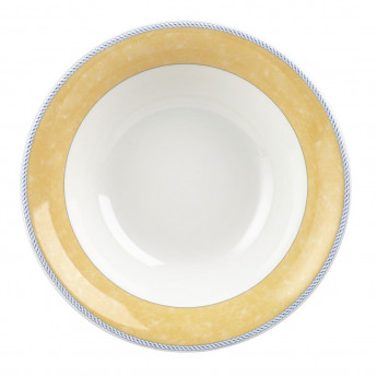 Churchill New Horizons Marble Border Salad Bowls Yellow 252mm (Pack of 12) - Click to Enlarge