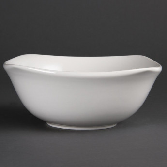 Olympia Whiteware Rounded Square Bowls 220mm (Pack of 12) - Click to Enlarge