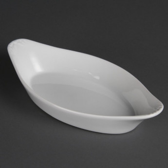 Olympia Whiteware Oval Eared Dishes 262mm (Pack of 6) - Click to Enlarge