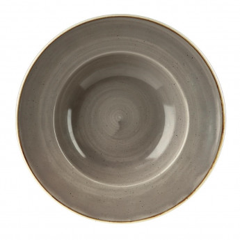 Churchill Stonecast Round Wide Rim Bowl Peppercorn Grey 240mm (Pack of 12) - Click to Enlarge