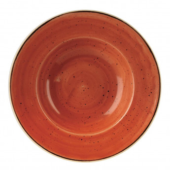 Churchill Stonecast Round Wide Rim Bowl Spiced Orange 277mm (Pack of 12) - Click to Enlarge