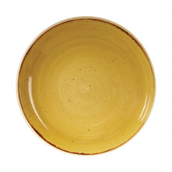 Churchill Stonecast Round Coupe Bowl Mustard Seed Yellow 248mm (Pack of 12) - Click to Enlarge