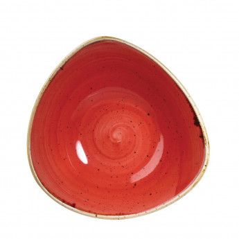 Churchill Stonecast Triangle Bowl Berry Red 235mm (Pack of 12) - Click to Enlarge