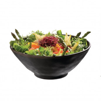 APS Marone Melamine Bowl Black 140mm - Click to Enlarge