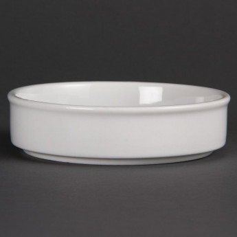 Olympia Mediterranean Stackable Dishes White 134mm (Pack of 6) - Click to Enlarge
