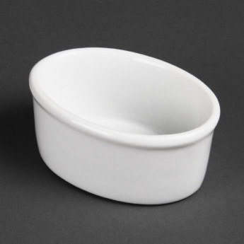 Olympia Whiteware Oval Ramekins 105mm (Pack of 12) - Click to Enlarge