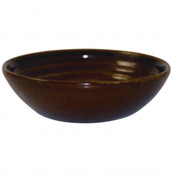 Churchill Bit on the Side Brown Ripple Dip Dishes 113mm (Pack of 12) - Click to Enlarge