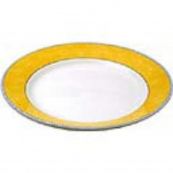 Churchill New Horizons Marble Border Mediterranean Dishes Yellow 252mm - Click to Enlarge
