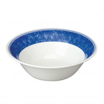 Churchill New Horizons Marble Border Salad Bowls Blue 213mm (Pack of 12) - Click to Enlarge