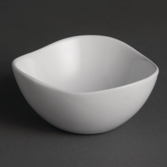 Olympia Whiteware Wavy Bowls 105mm (Pack of 12) - Click to Enlarge