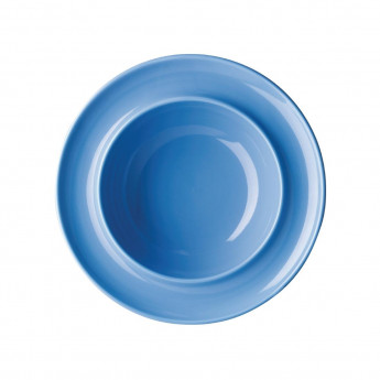 Olympia Heritage Raised Rim Bowl Blue 205mm (Pack of 4) - Click to Enlarge