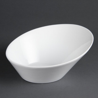 Olympia Whiteware Oval Sloping Bowls 222(W)x246(L)mm (Pack of 3) - Click to Enlarge