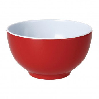 Olympia Kristallon Gala Colour Rim Melamine Bowl Red 125mm (Pack of 6) - Click to Enlarge