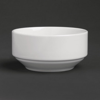 Royal Porcelain Classic White Stackable Soup Bowl 110mm (Pack of 12) - Click to Enlarge