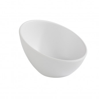 APS Zen Melamine Round Sloped Bowl White 150ml - Click to Enlarge