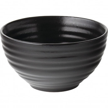 Utopia Tribeca Rice Bowl Ebony 100mm (Pack of 6) - Click to Enlarge