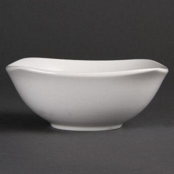 Olympia Whiteware Rounded Square Bowls 180mm (Pack of 12) - Click to Enlarge