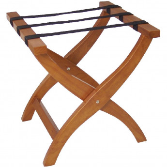 Bolero Wooden Suitcase Stand Honey - Click to Enlarge