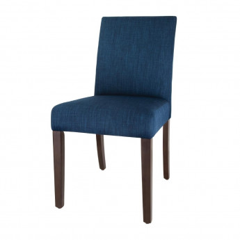 Bolero Chiswick Dining Chairs Royal Blue (Pack of 2) - Click to Enlarge