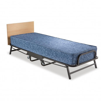 Jay-Be Contract Folding Bed with Water Resistant Mattress Single in Black Colour - Click to Enlarge