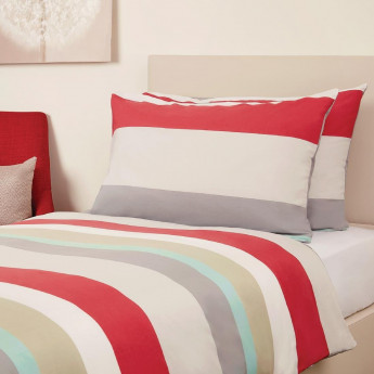 Mitre Essentials Skye Duvet Cover Red Double - Click to Enlarge