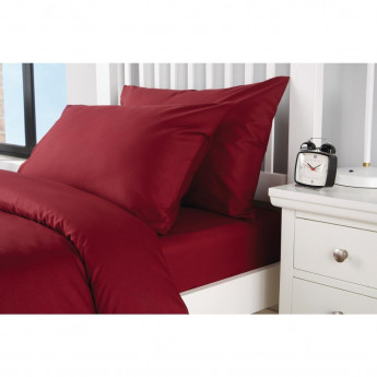 Mitre Essentials Spectrum Housewife Pillowcase Claret - Click to Enlarge