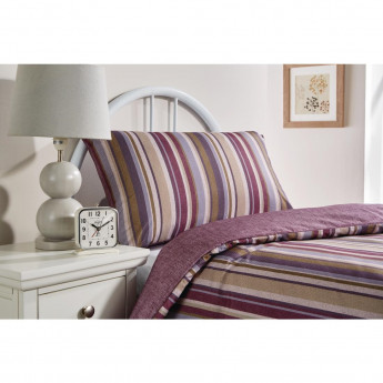 Mitre Essentials Fiorella Pillowcase Aubergine - Click to Enlarge