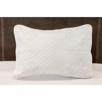 Mitre Luxury Chloe Quilted Pillow Cover White - Click to Enlarge